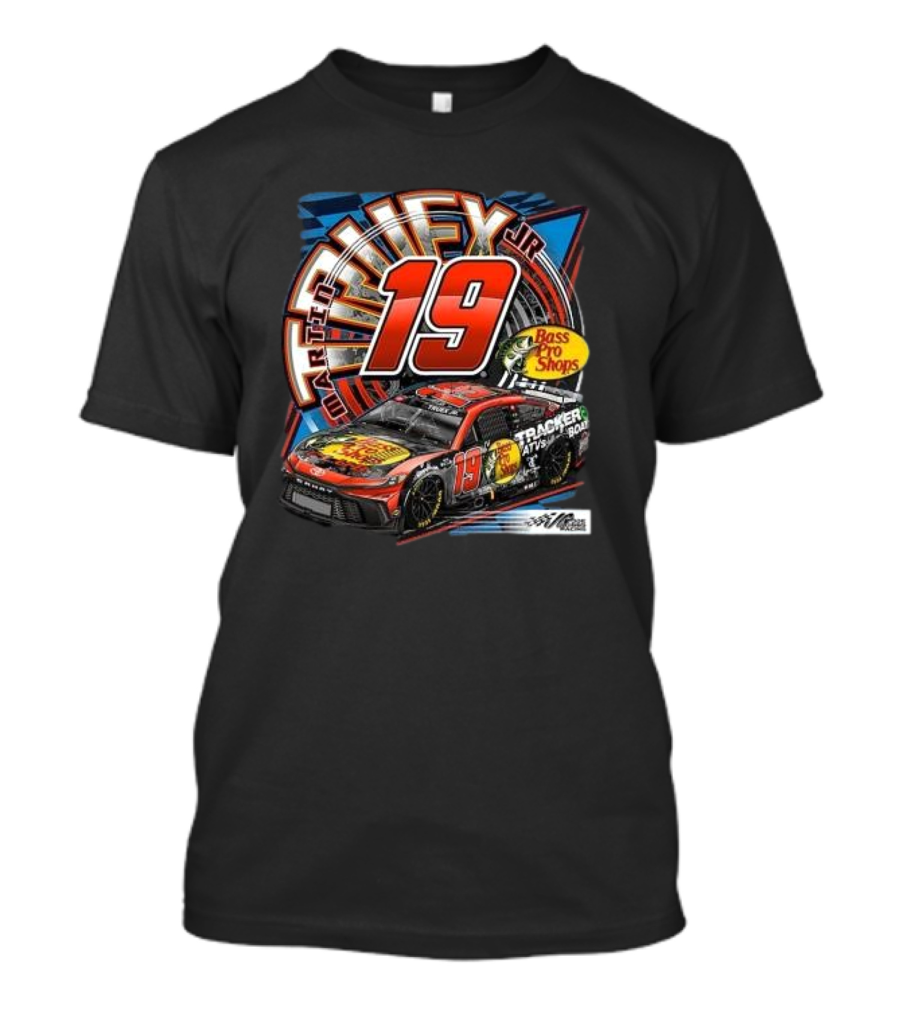 Martin Truex Jr 19 Bass Pro Shops Car Racing Team Collection T-Shirt