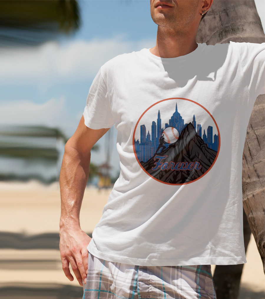 Forever New York Mets City Baseball Skyline T-Shirt