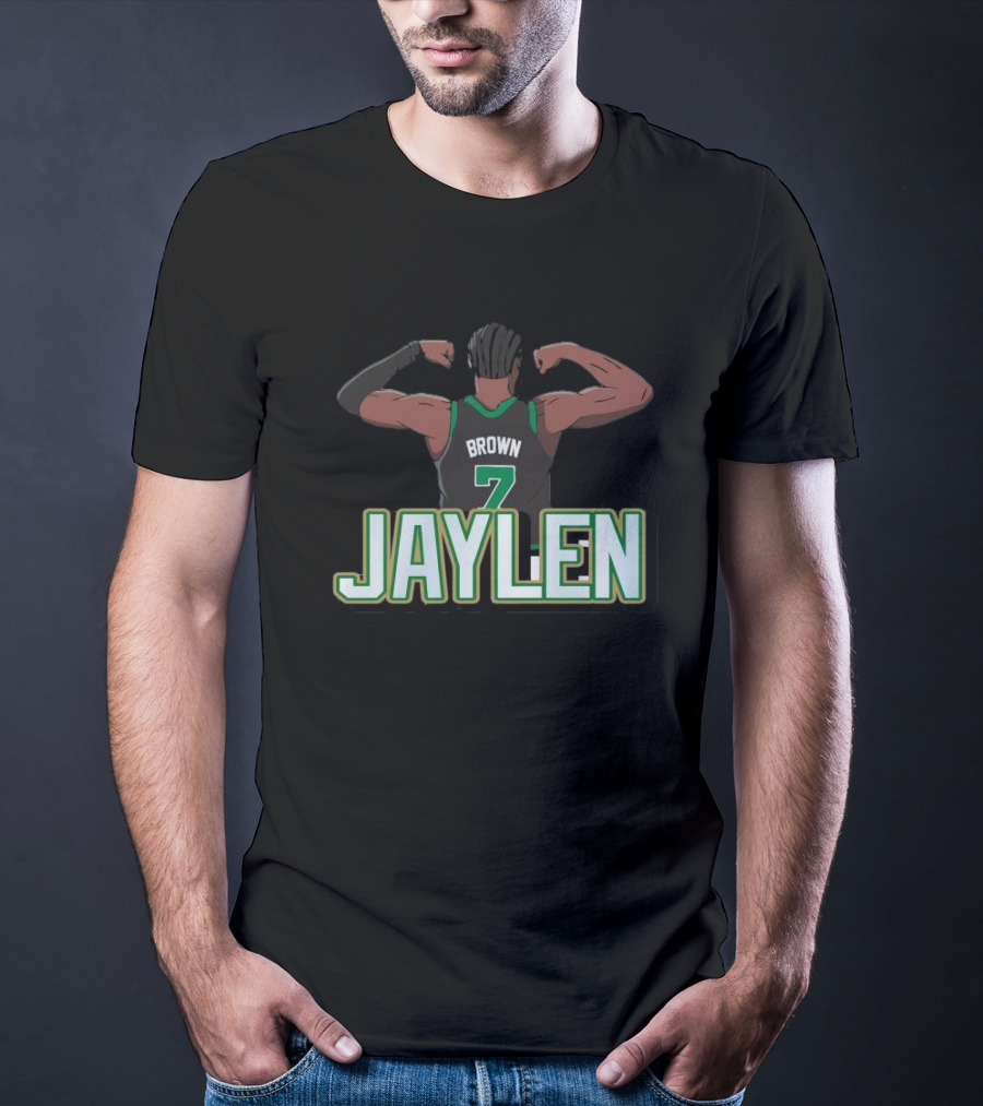 Jaylen Brown Celtics Number 7 Flex NBA T-Shirt