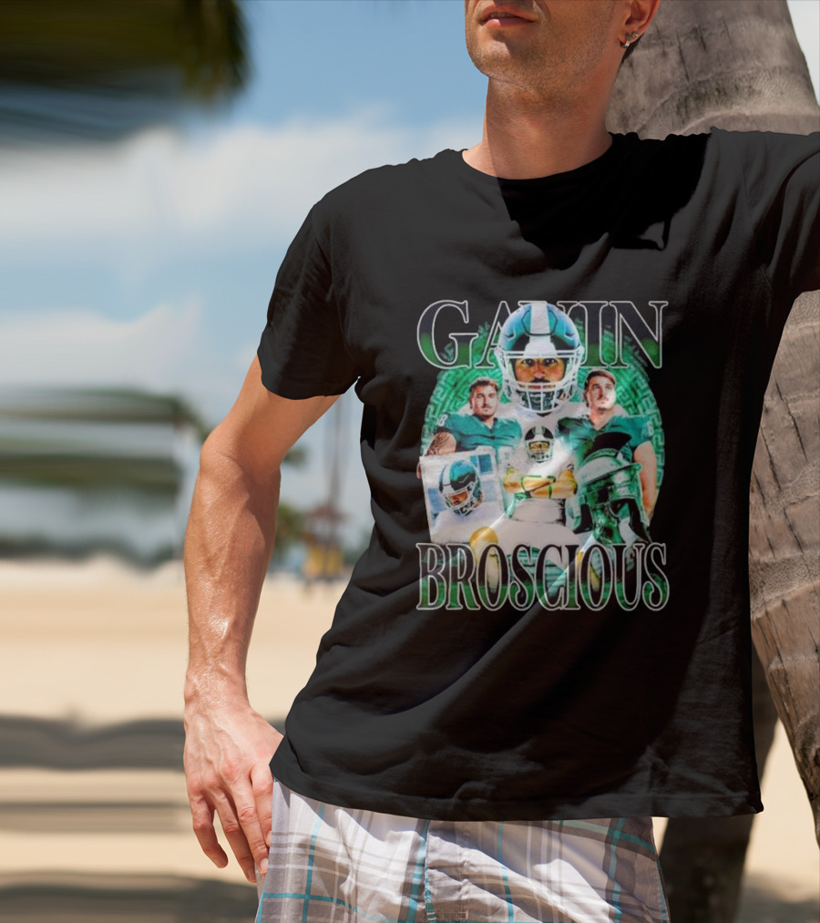 Gain Broscious Football Imagery With Players And Helmet T-Shirt