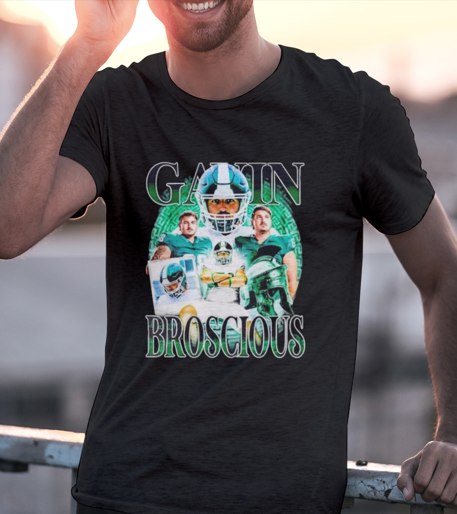 Gain Broscious Football Imagery With Players And Helmet T-Shirt