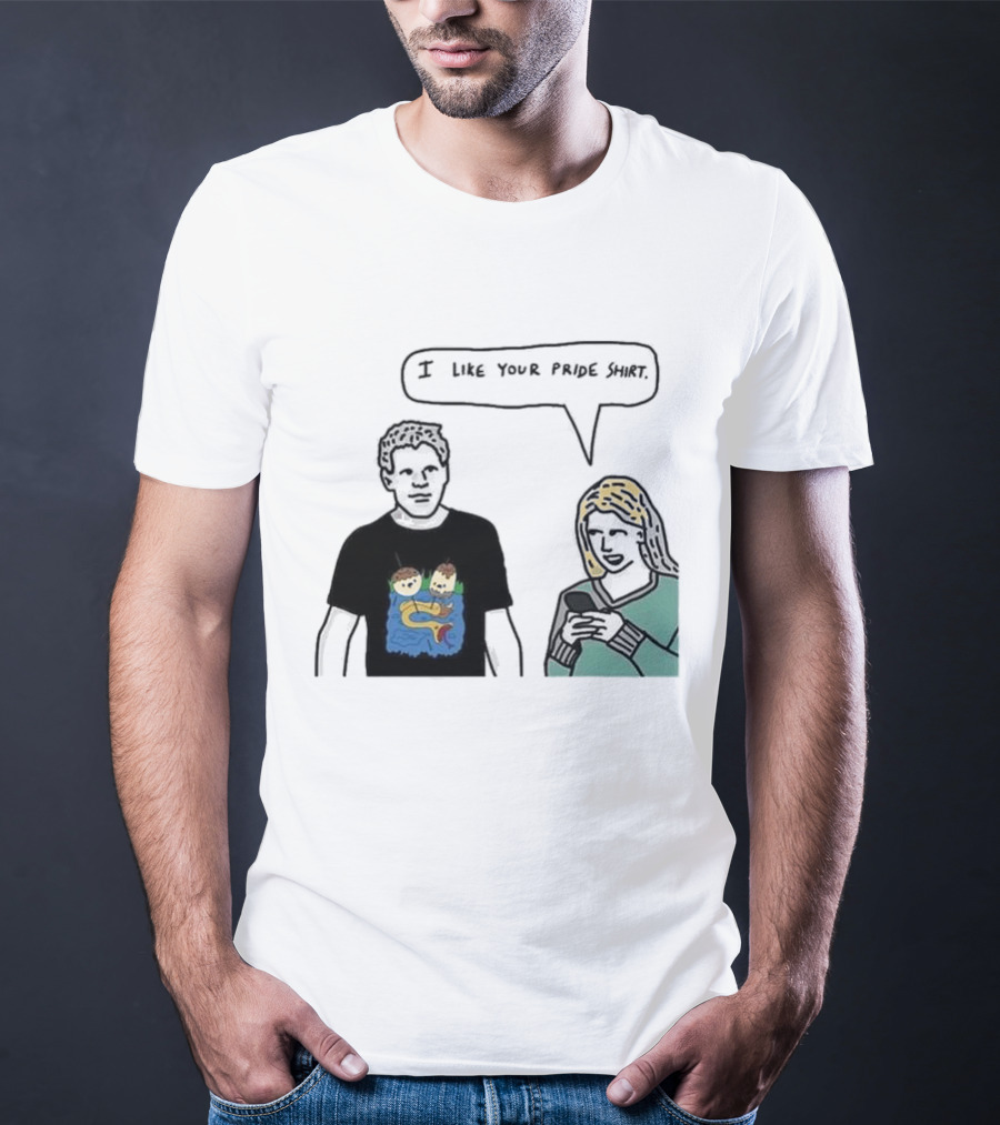 I Like Your Pride Shirt Lion And Monkeys By Water Speak Bubble T-Shirt