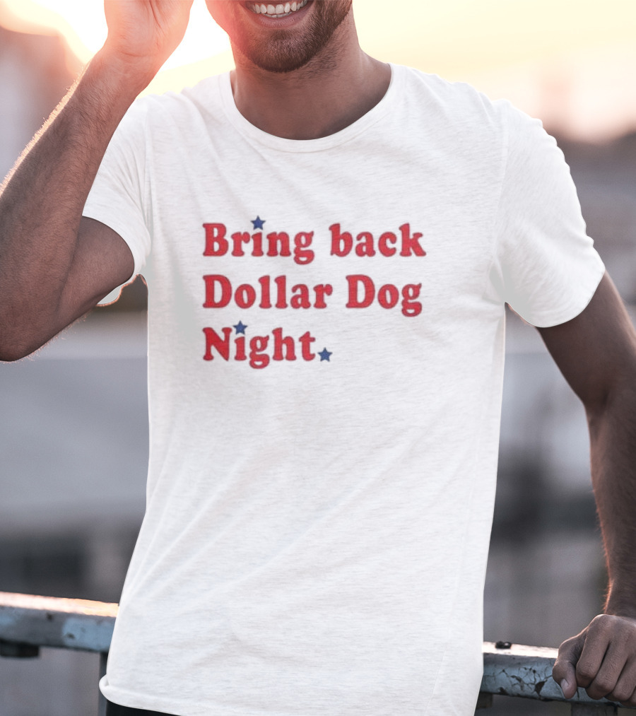 Bring Back Dollar Dog Night Nostalgia With Red Stars T-Shirt