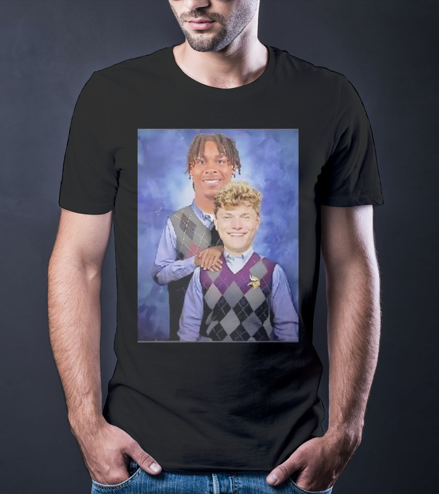Step Brothers Justin Jefferson JJ McCarthy Minnesota Vikings T-Shirt