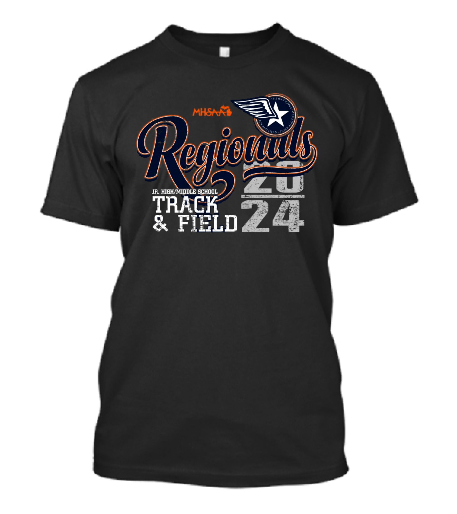 MHSAA Regionals Jr. High/Middle School Track And Field T-Shirt