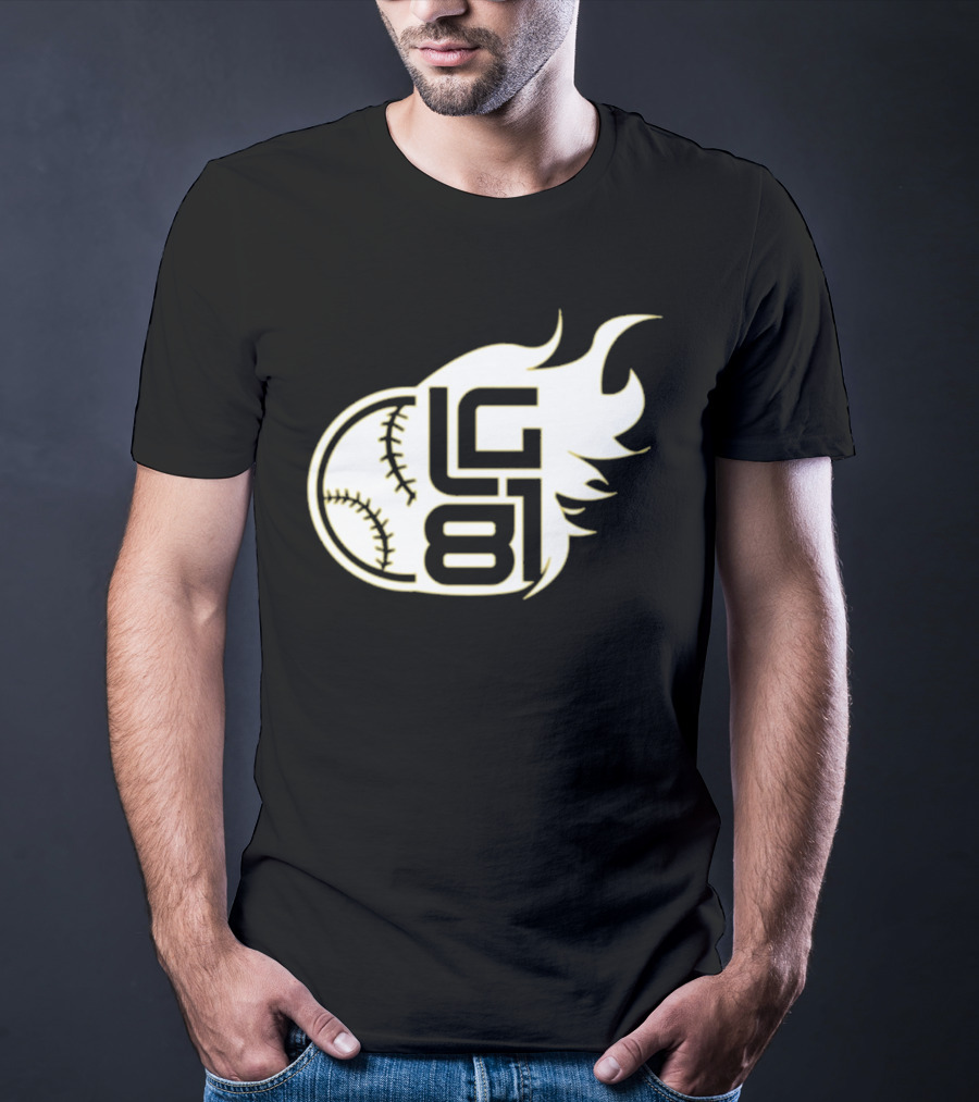 Jeff Passan Luis Gil LG 81 Baseball Flame T-Shirt