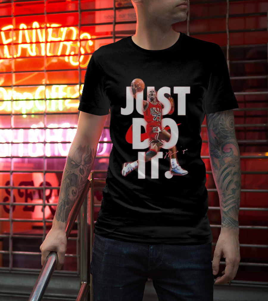Michael Jordan Just Do It Bulls 23 Signature T-Shirt