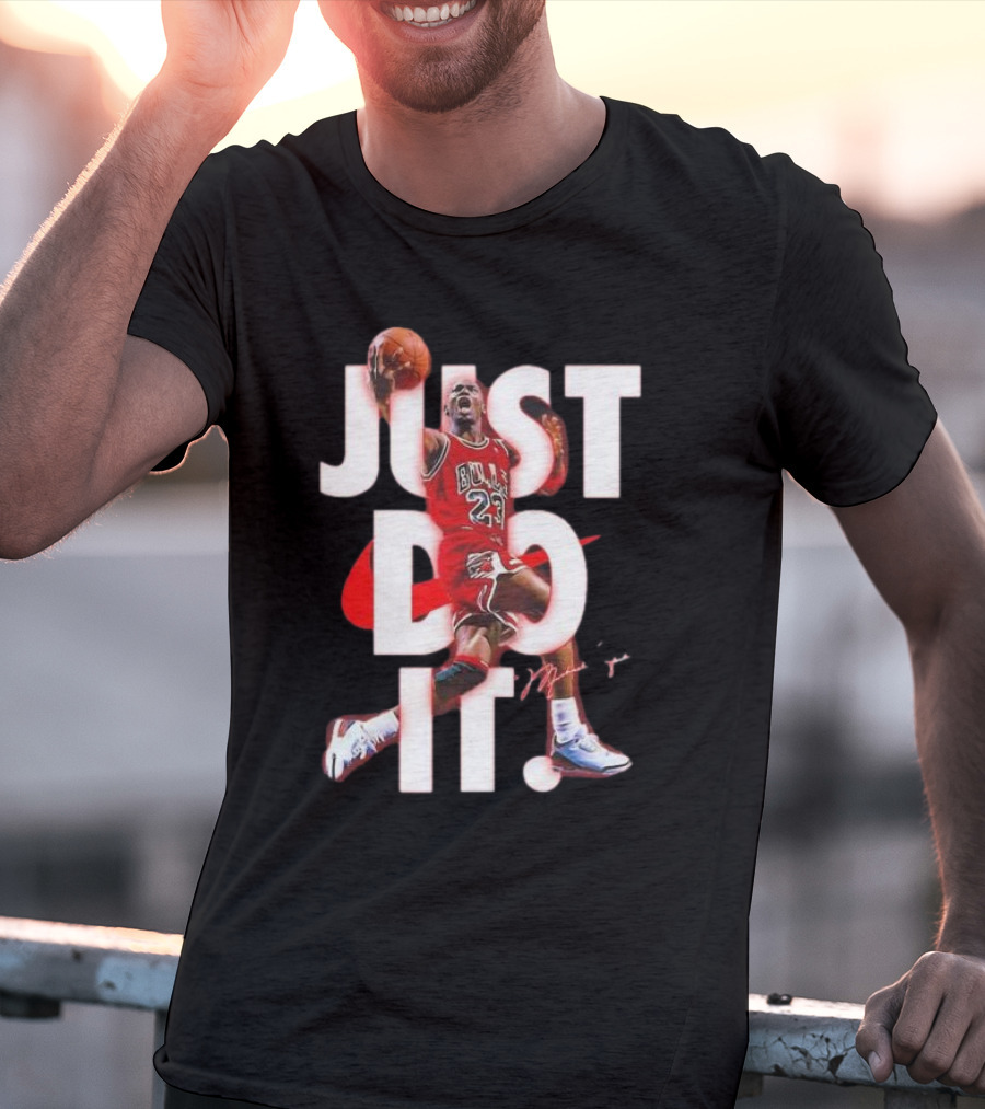 Michael Jordan Just Do It Bulls 23 Signature T-Shirt