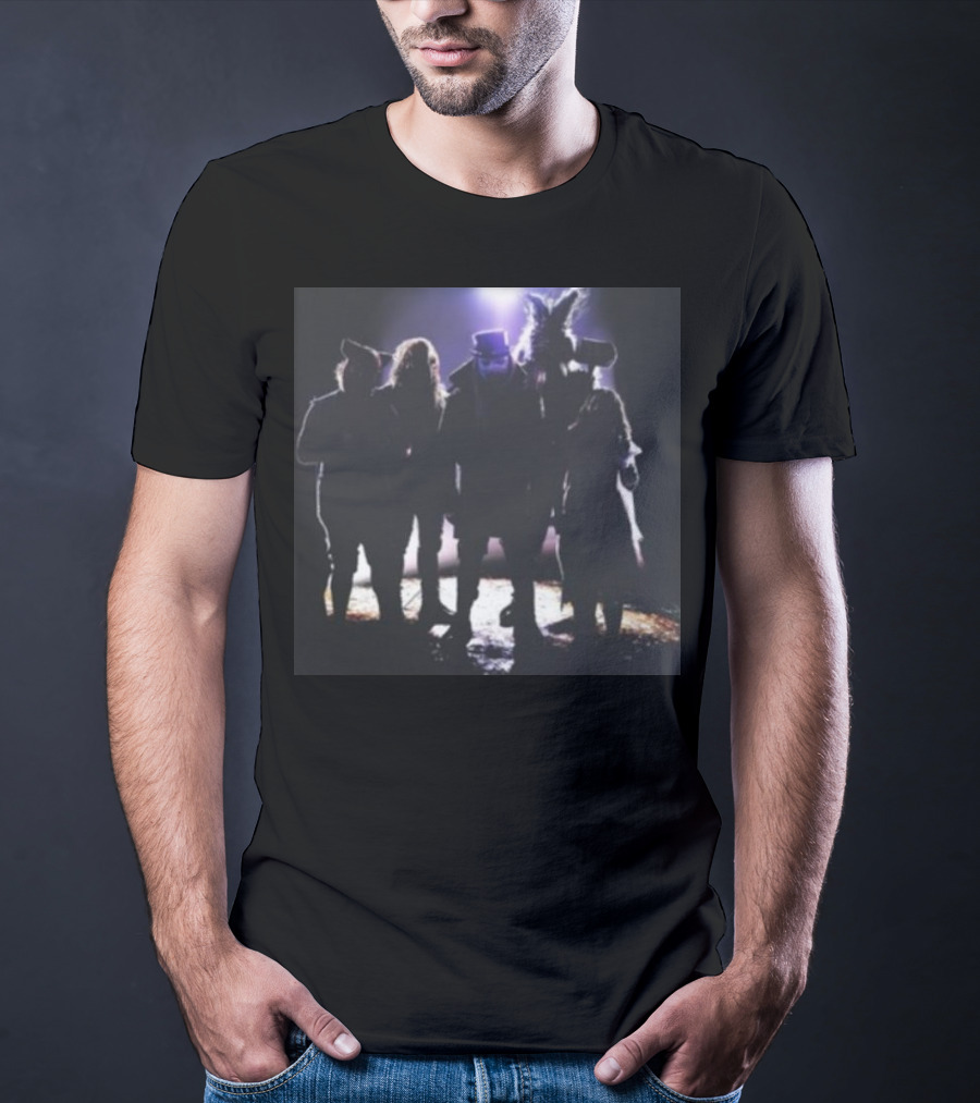 Fightful Wrestling Wyatt Sicks Illuminated Shadow Group Photo T-Shirt