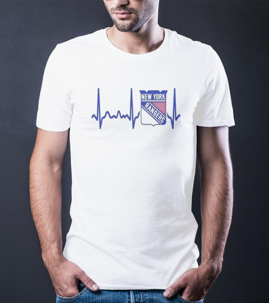 Heartbeat New York Rangers Hockey T-Shirt