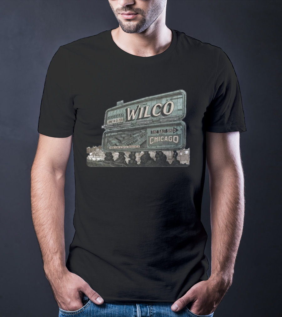 Wilco The Salt Shed Chicago June 14-15 Billboard T-Shirt