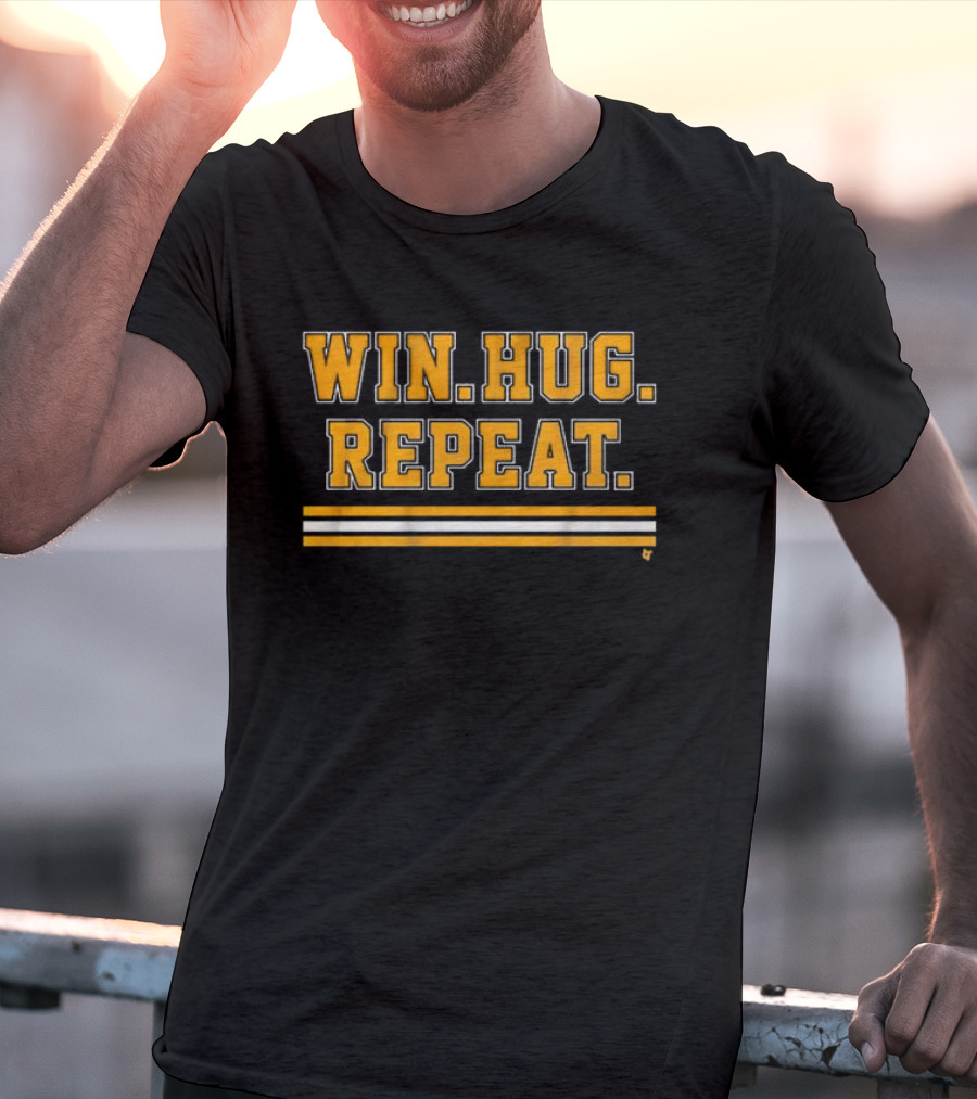 Win Hug Repeat Sports Team Spirit T-Shirt