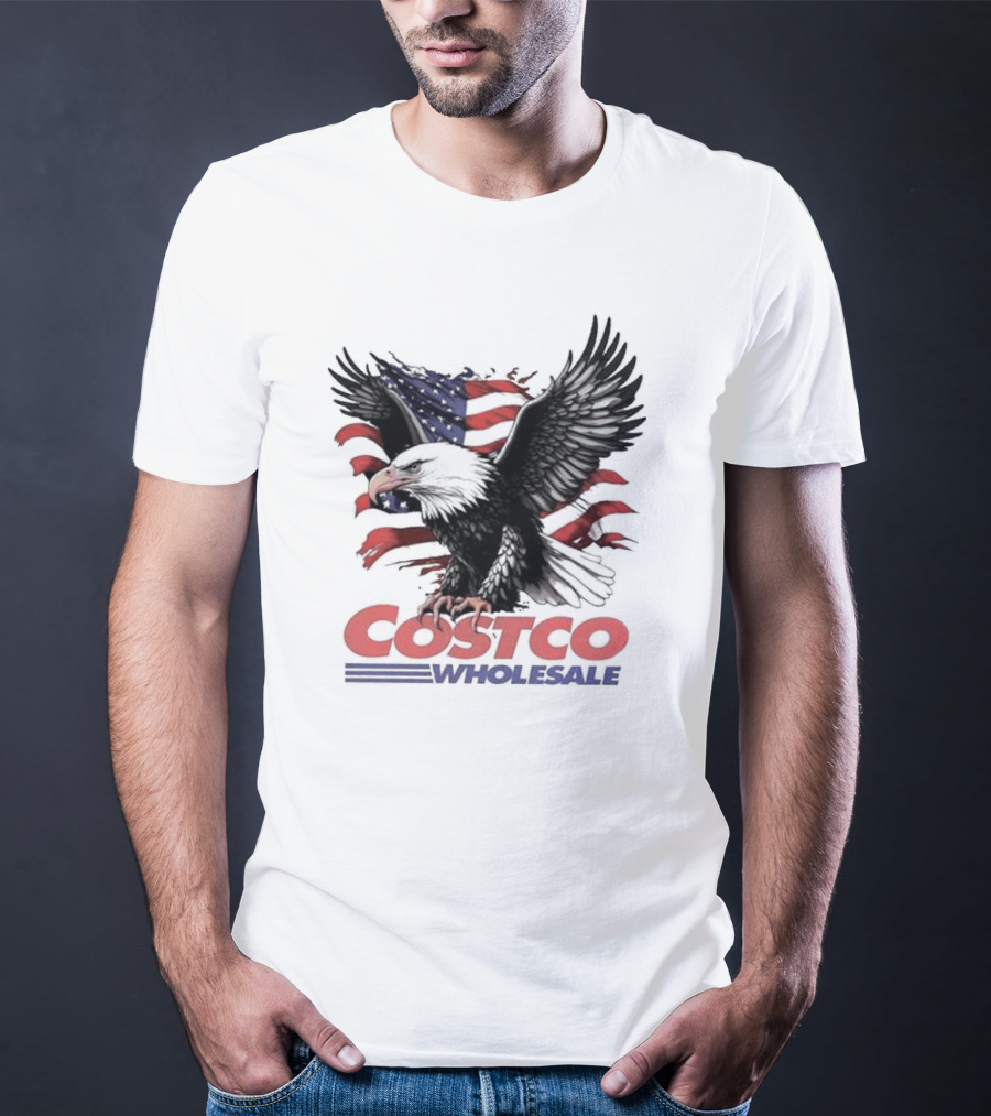 Costco Wholesale American Flag Eagle T-Shirt