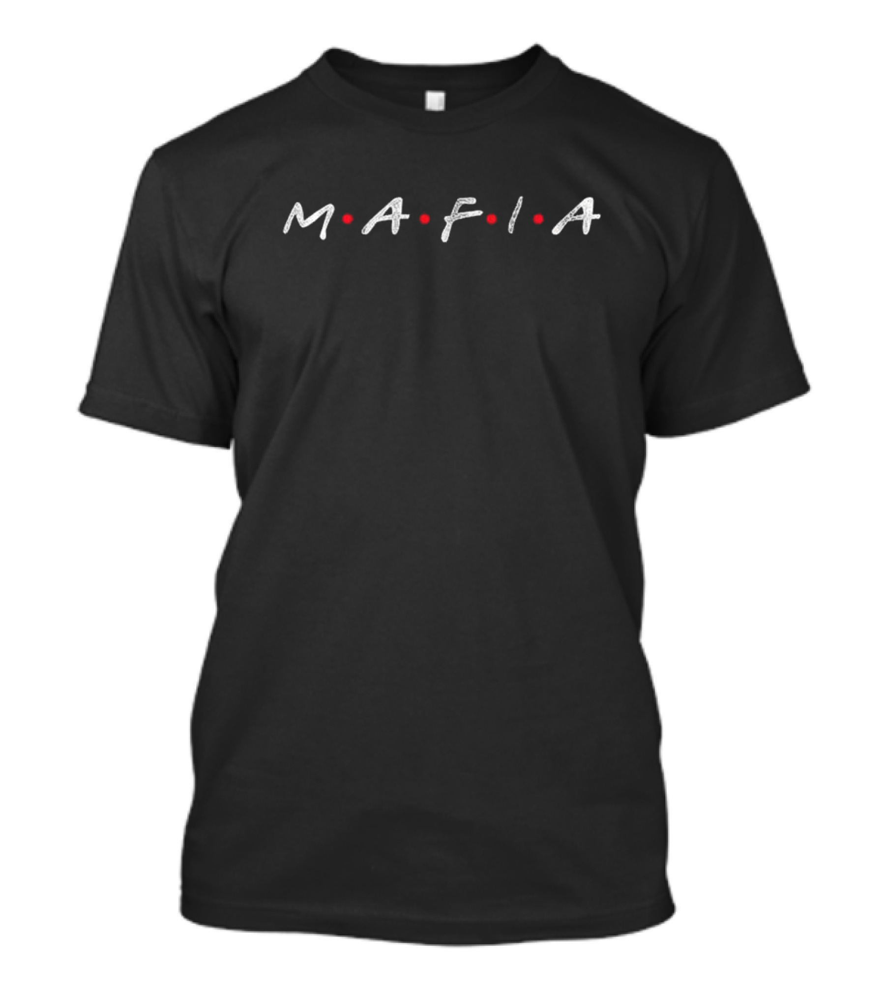 M•A•F•I•A Dot Style Text Retro Reference T-Shirt