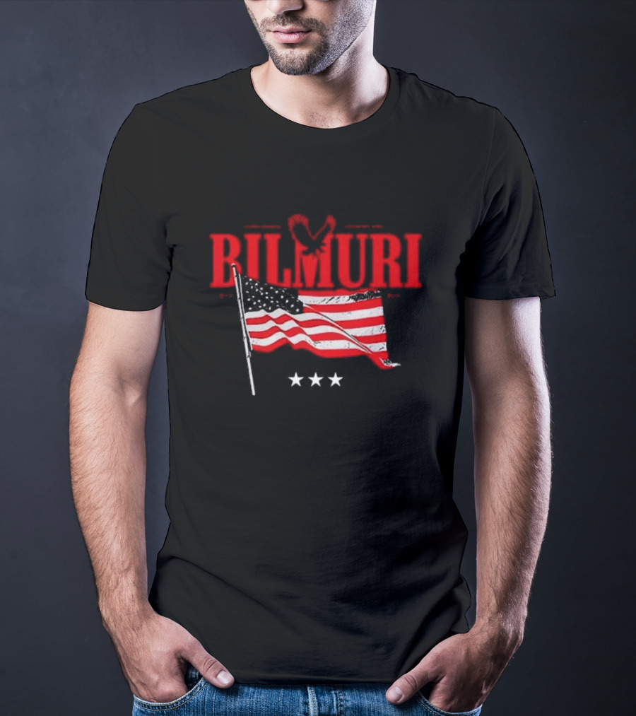 Bilmuri Corn Based Country Emo American Flag Stars Eagle T-Shirt