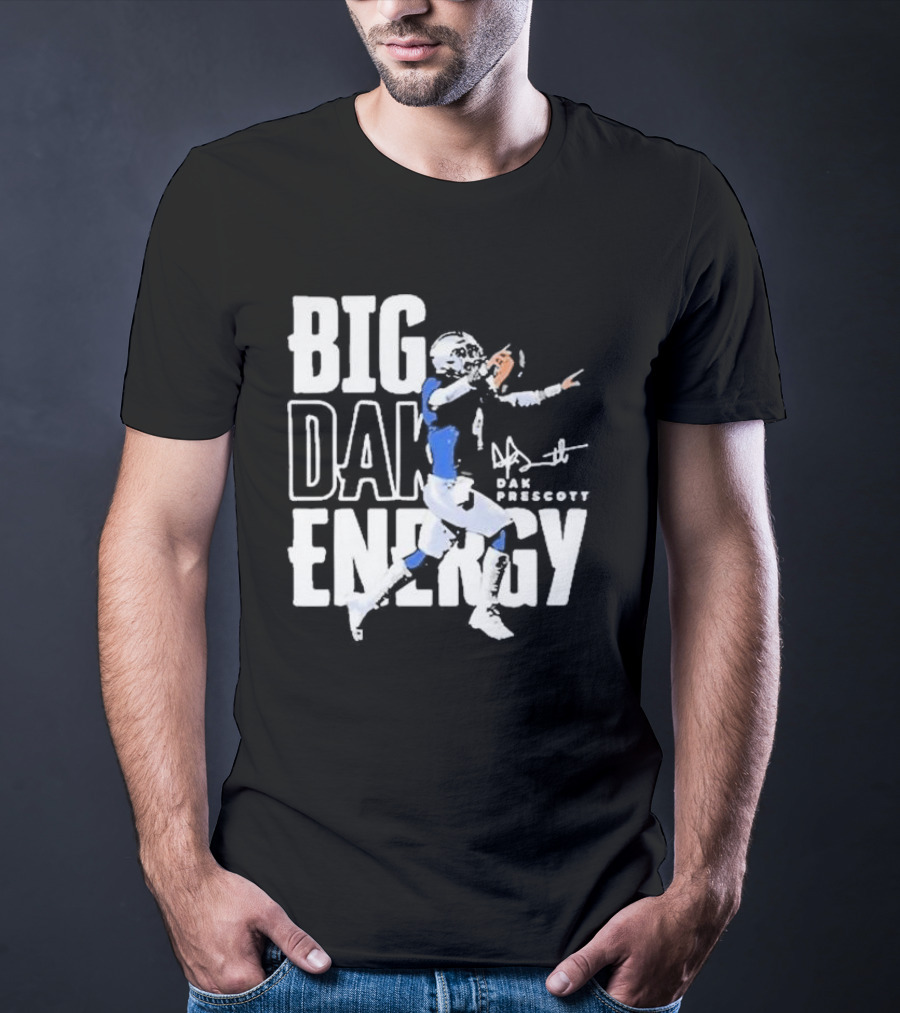 Dallas Cowboys Big Dak Energy Dak Prescott Player Signature T-Shirt