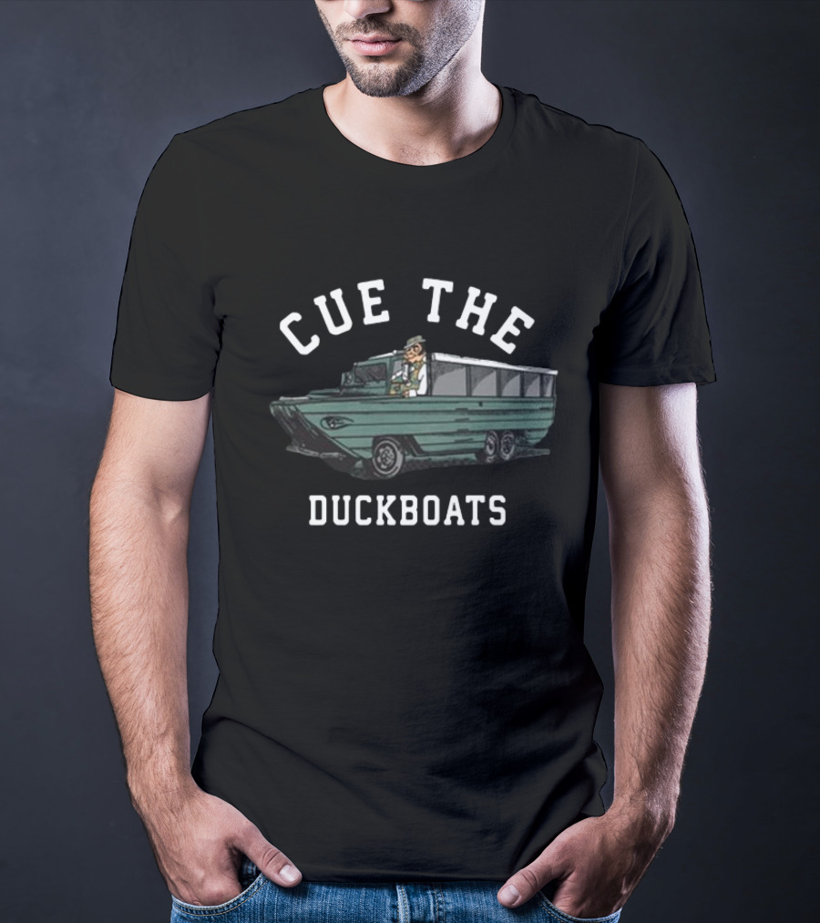 Cue The Duckboats Boston Celtics T-Shirt