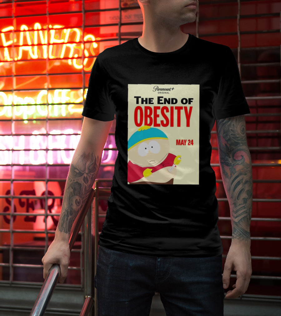 Paramount Original The End Of Obesity May 24 Featuring Iconic Cartoon Character T-Shirt