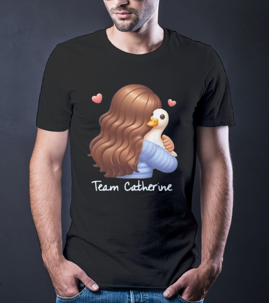 Team Catherine Real Housewives Recaps Duck Emoji Hearts T-Shirt