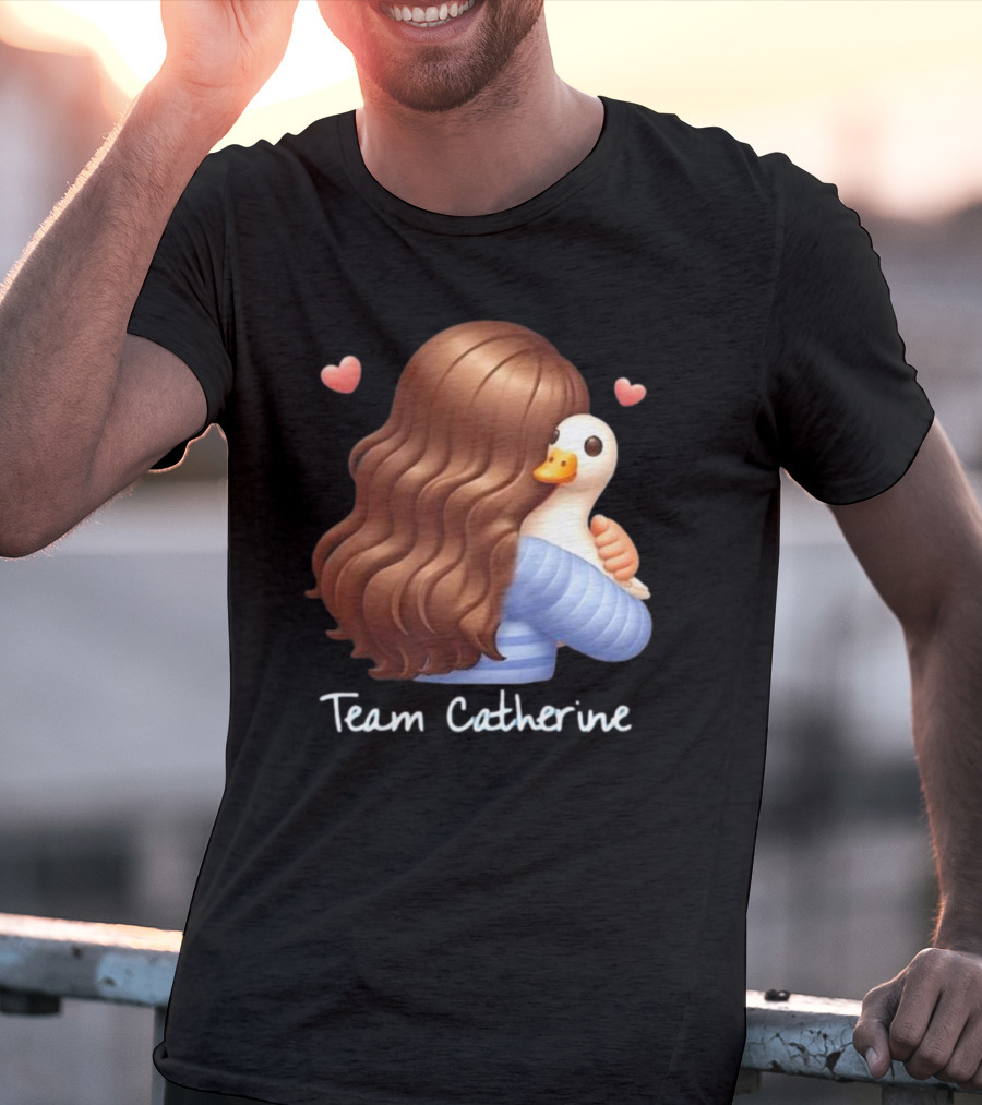 Team Catherine Real Housewives Recaps Duck Emoji Hearts T-Shirt