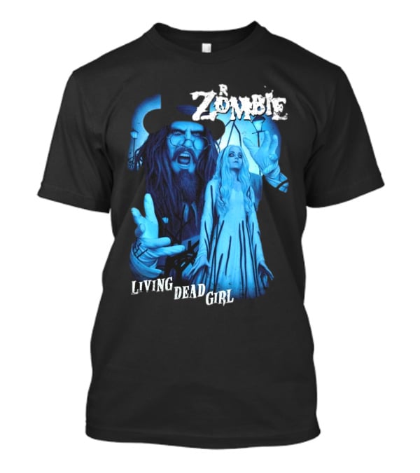 Rob Zombie Living Dead Girl Blue Gothic Horror T-Shirt