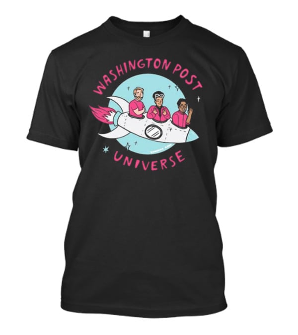 Washington Post Universe Rocket T-Shirt