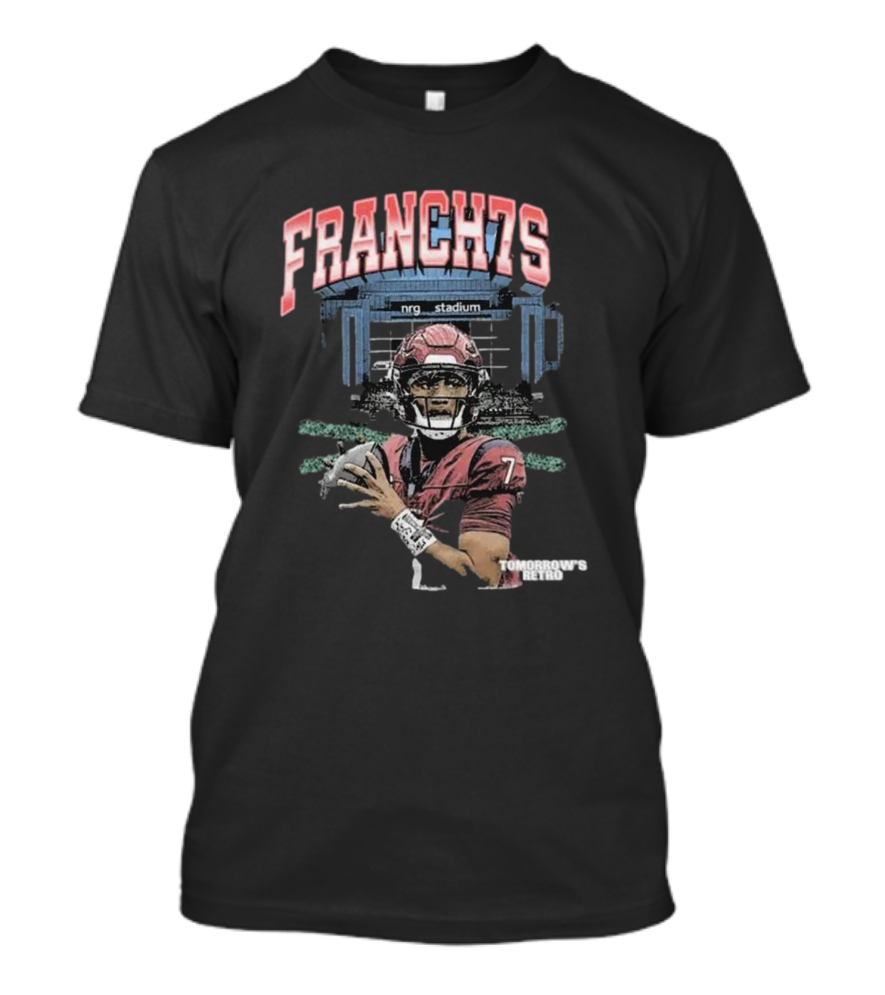 Houston Texans CJ Stroud Franchise 7 NRG Stadium Tomorrow’s Retro T-Shirt