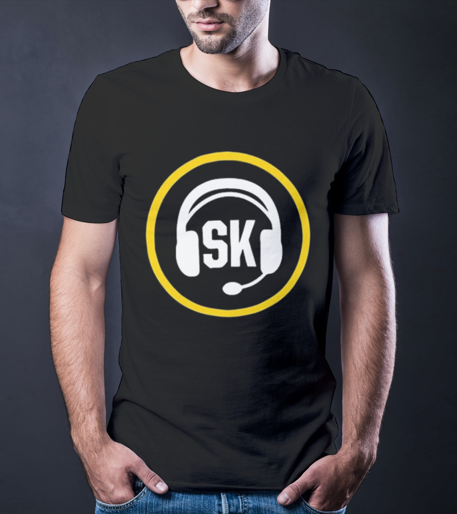 Steve Klauke SK Headset Logo Salt Lake Bees Broadcaster T-Shirt
