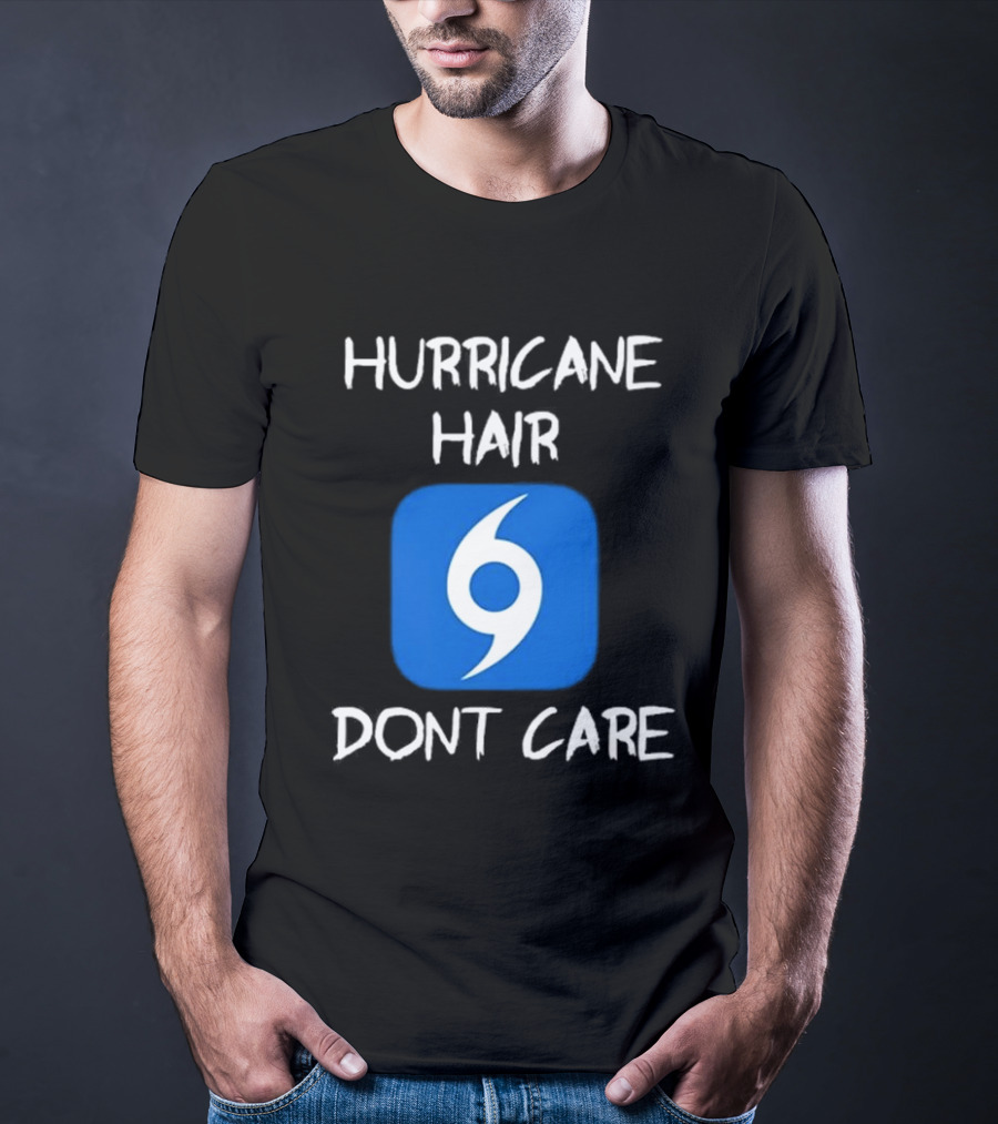 Hurricane Hair Don't Care Blue T-Shirt
