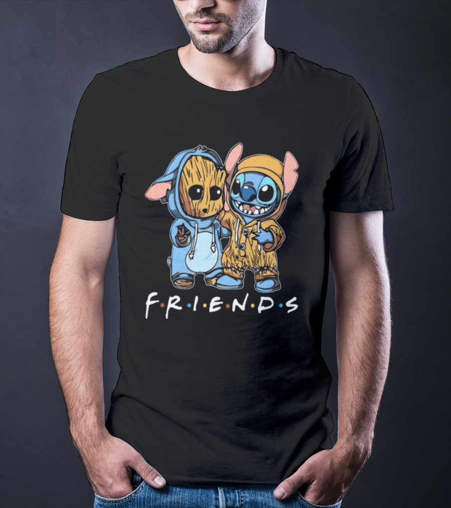 Stitch And Groot Disney Marvel Friends Best Buddies T-Shirt