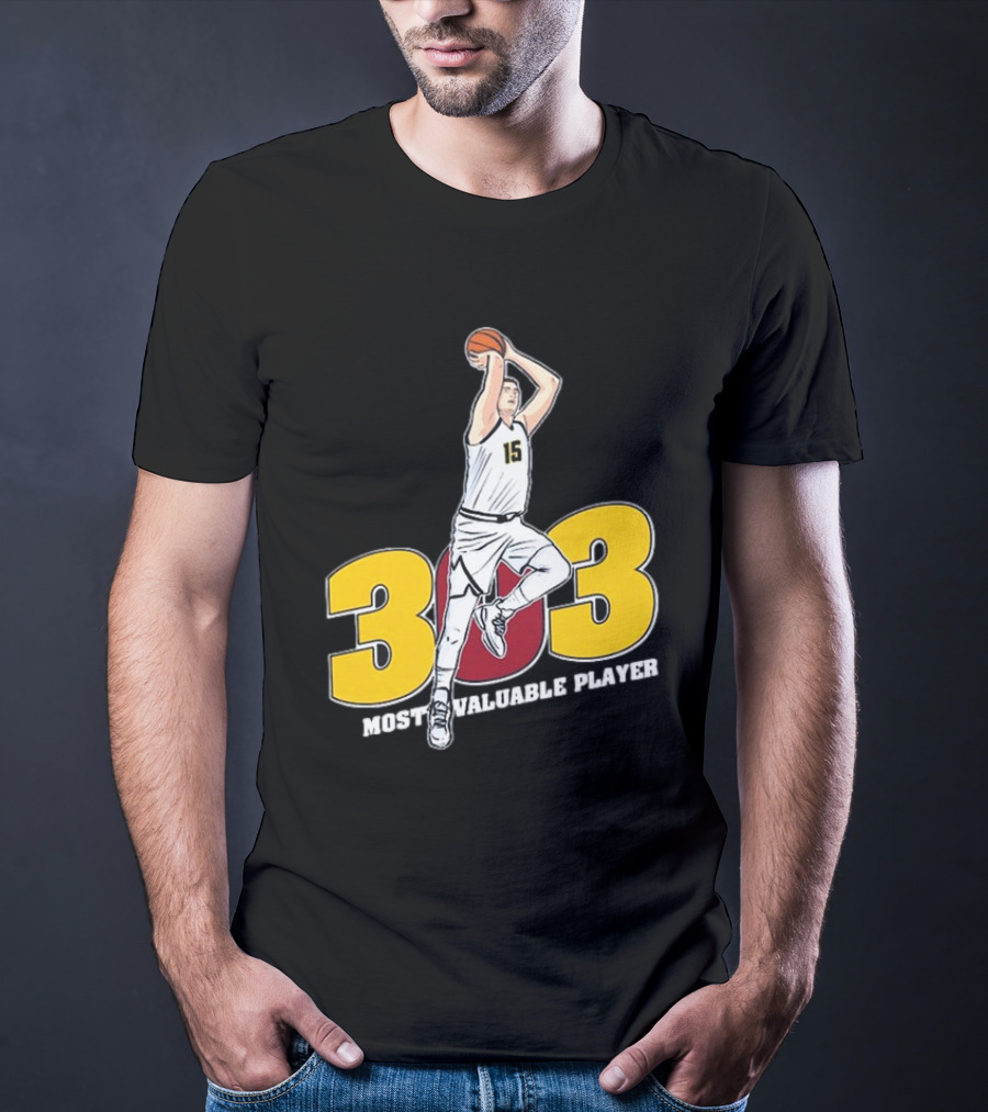 Nikola Jokic 303 Most Valuable Player Basketball 15 T-Shirt