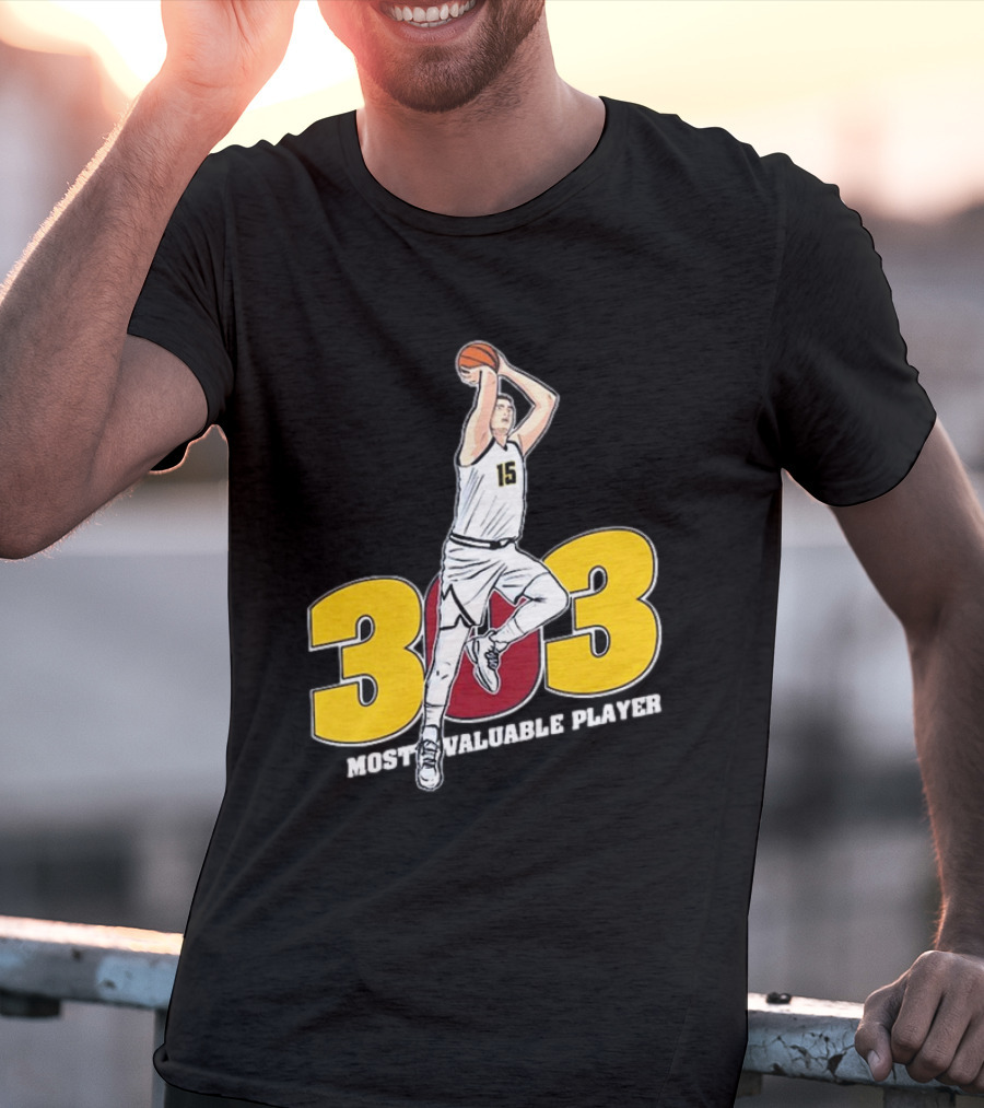 Nikola Jokic 303 Most Valuable Player Basketball 15 T-Shirt