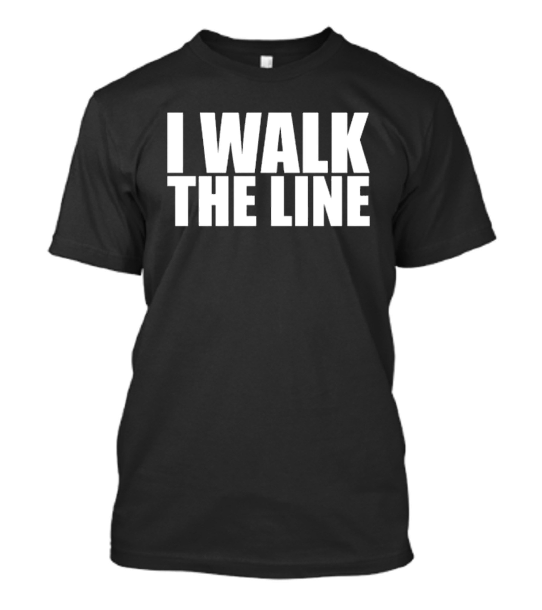 I Walk The Line Johnny Cash Song T-Shirt