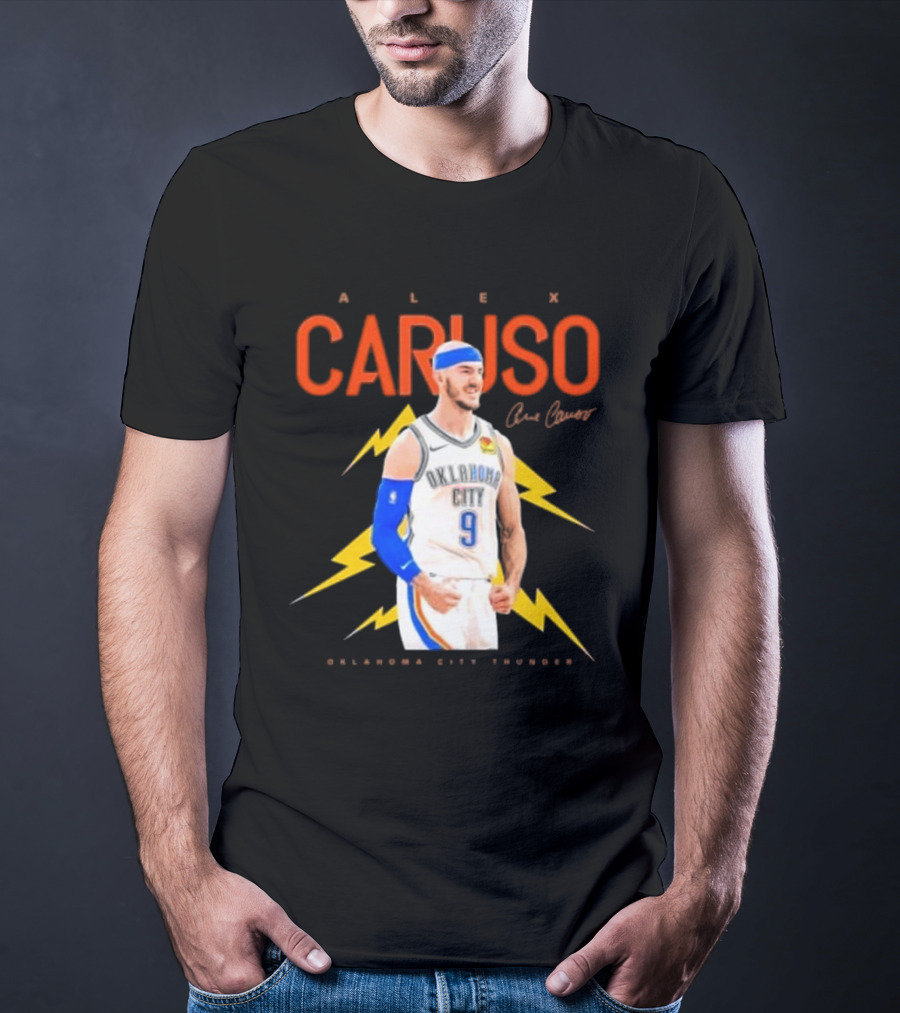 Alex Caruso Oklahoma City Thunder Basketball Superstar Signature T-Shirt