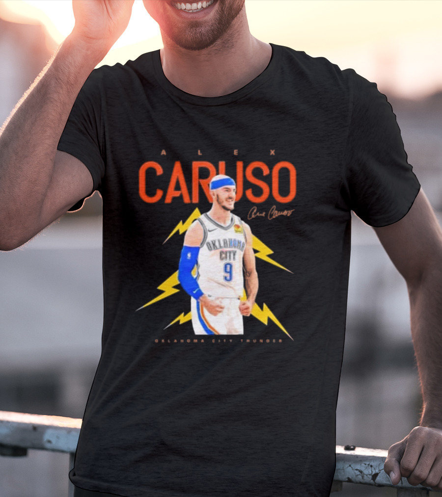 Alex Caruso Oklahoma City Thunder Basketball Superstar Signature T-Shirt