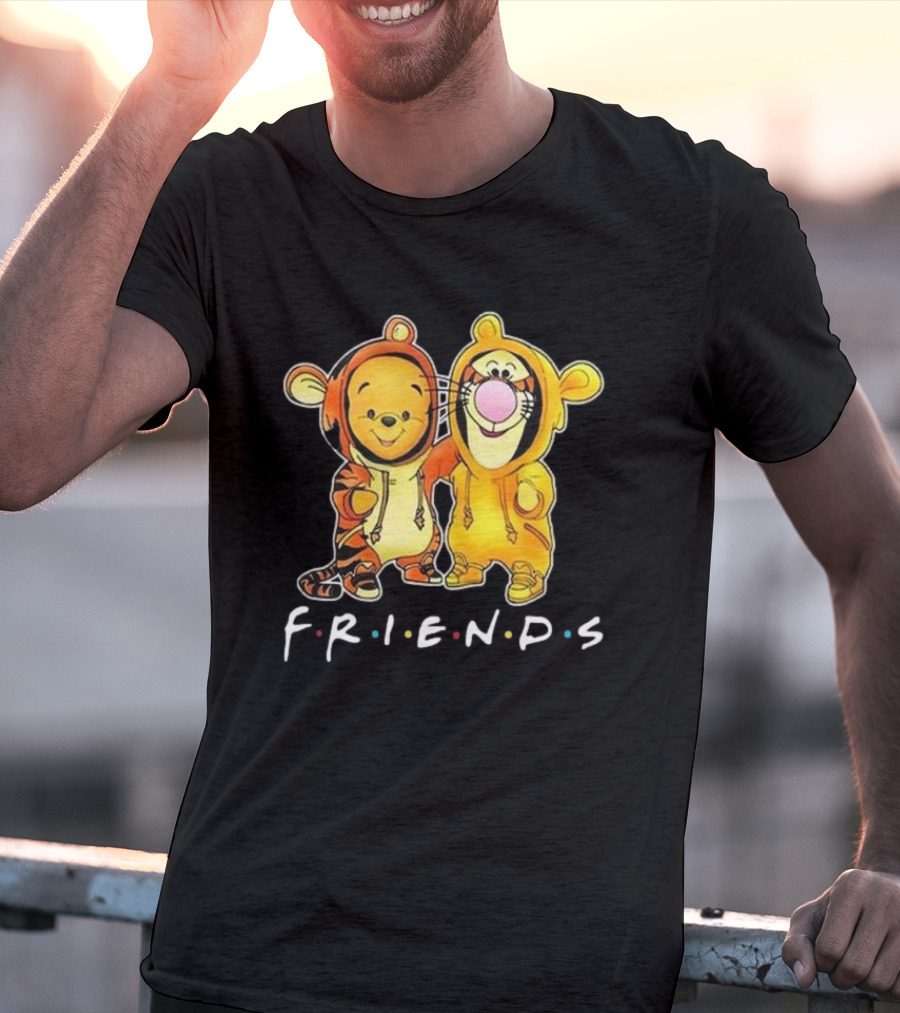 Winnie The Pooh Friends Tigger Style Hoodie Pals T-Shirt