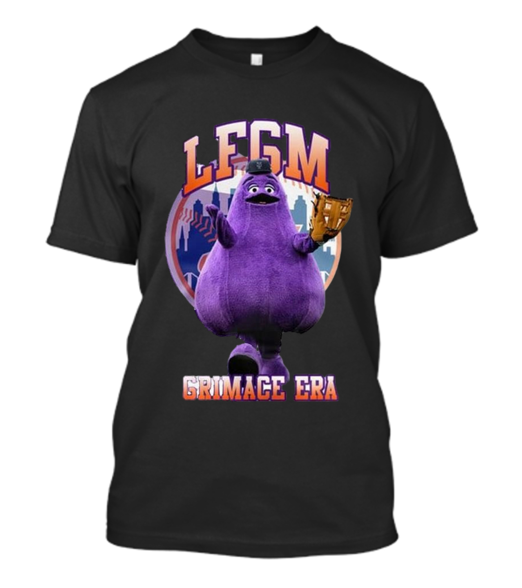LFGM Grimace Era Mets Baseball Crossover T-Shirt