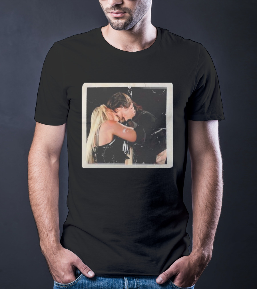 Liv Morgan Dominik Mysterio Candid Kiss Moment T-Shirt