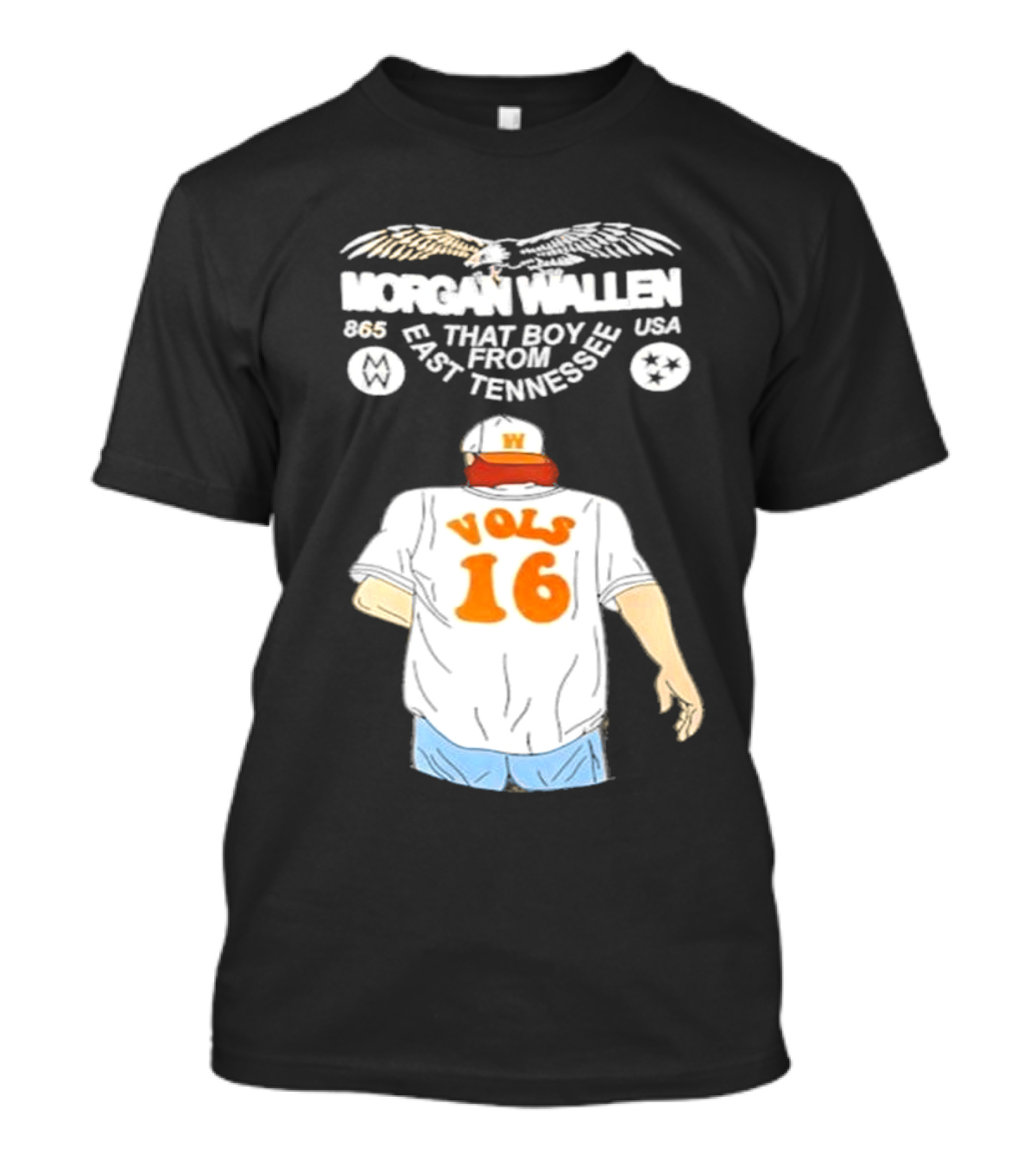 Morgan Wallen Vols 16 That Boy From East Tennessee USA 865 T-Shirt