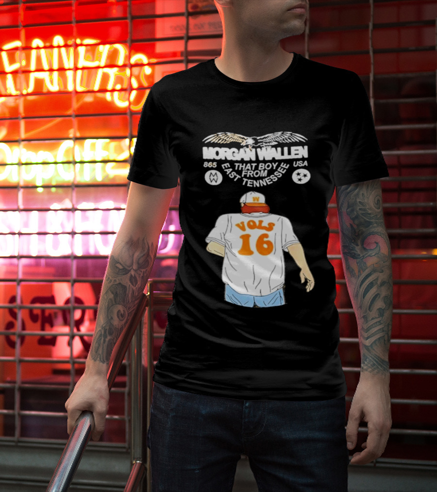 Morgan Wallen Vols 16 That Boy From East Tennessee USA 865 T-Shirt
