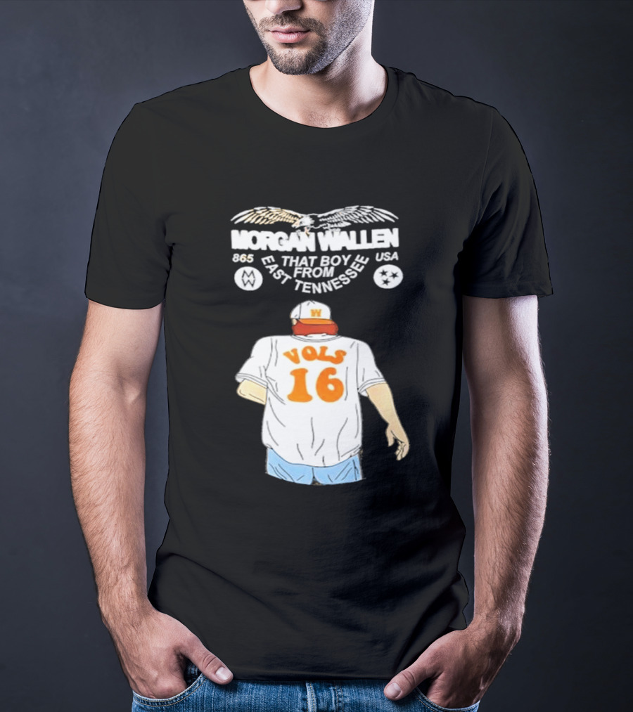 Morgan Wallen Vols 16 That Boy From East Tennessee USA 865 T-Shirt