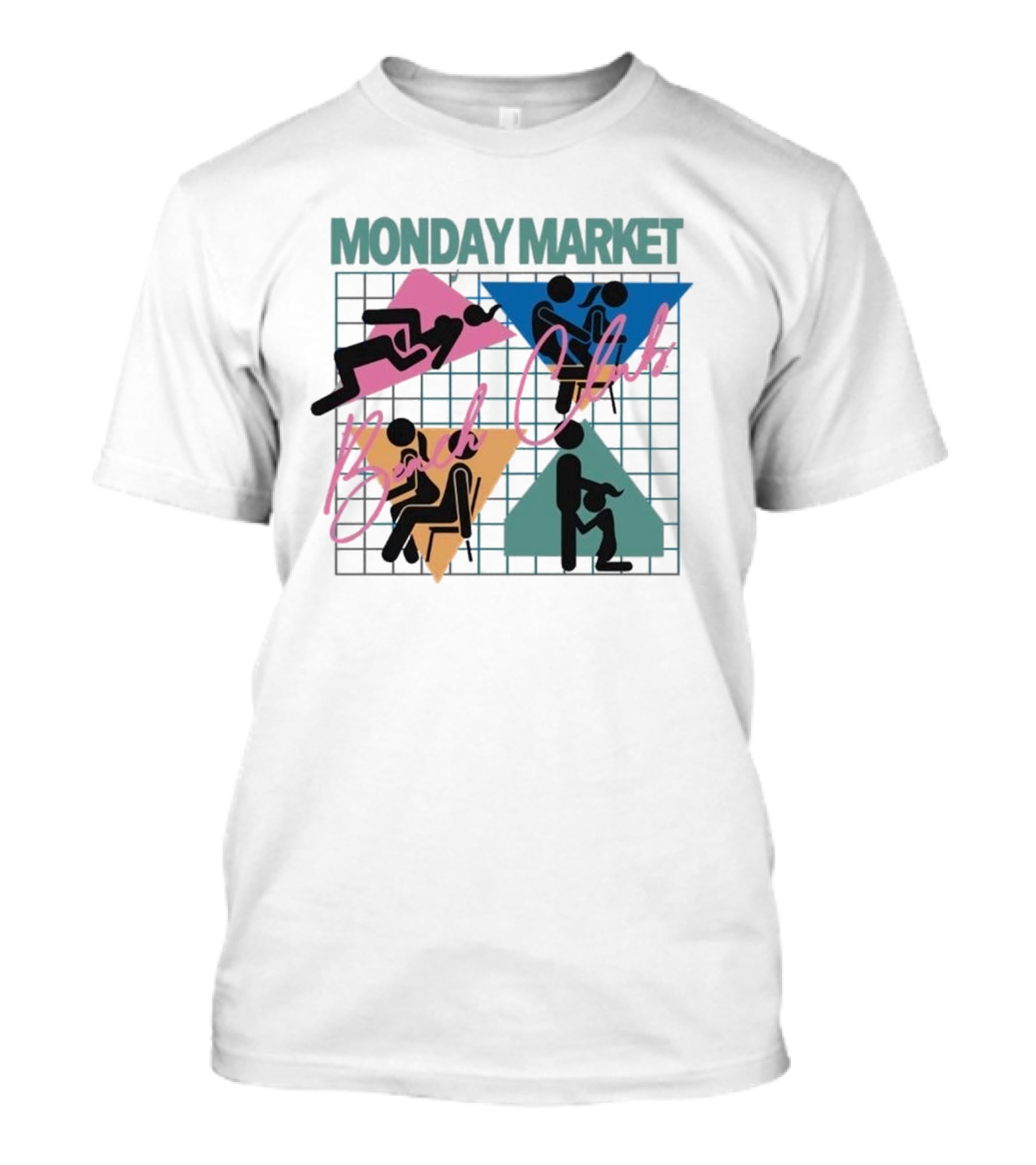 Monday Market Beach Club Geometric Leisure T-Shirt