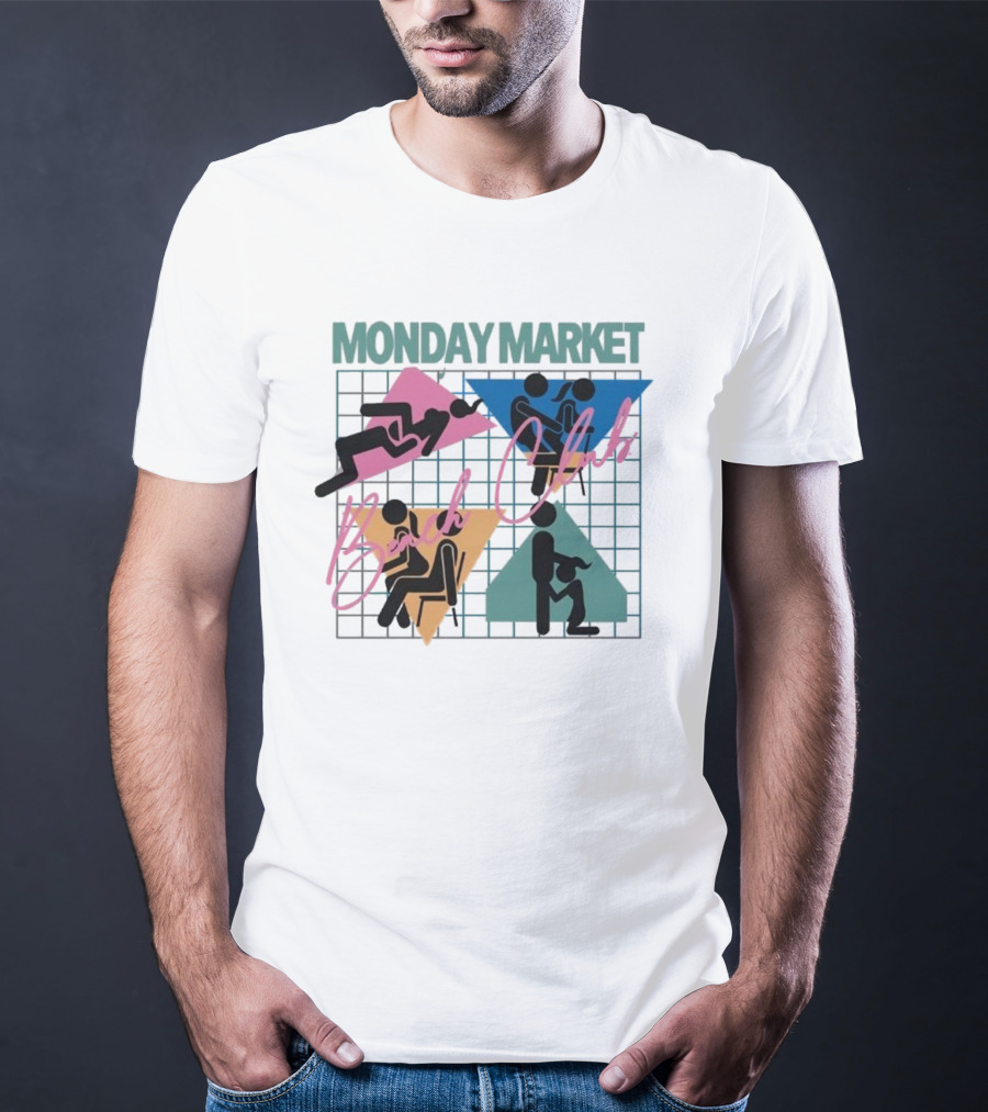 Monday Market Beach Club Geometric Leisure T-Shirt