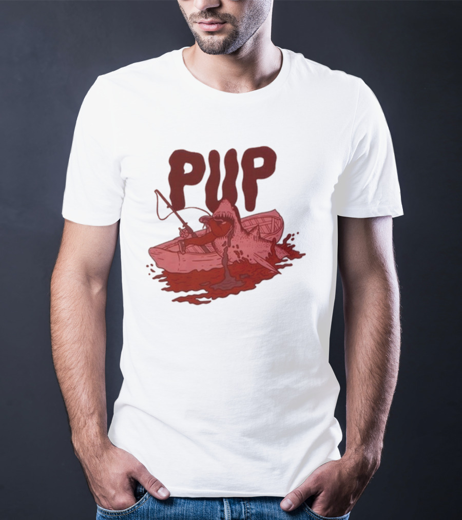 PUP Shark Attack Boat T-Shirt