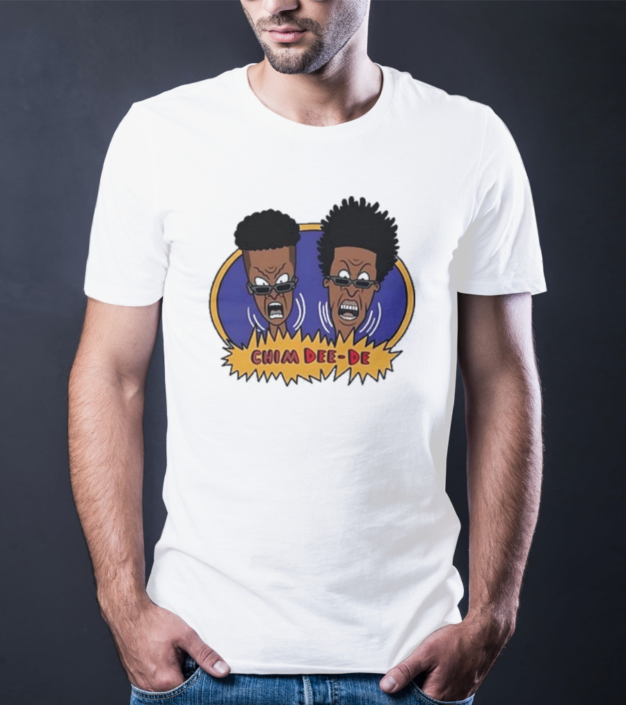 Chim Dee-De Beavis And Butt-Head Cartoon Characters With Bold Expressions T-Shirt