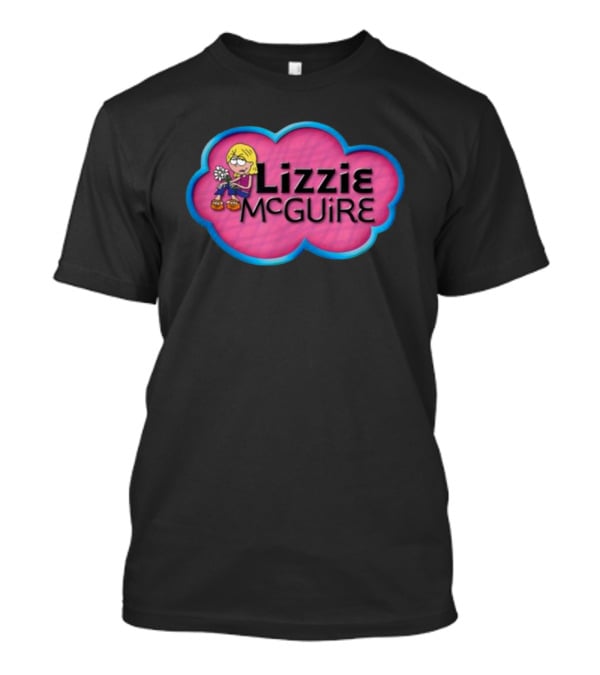 Lizzie McGuire Pink Cloud Cartoon T-Shirt
