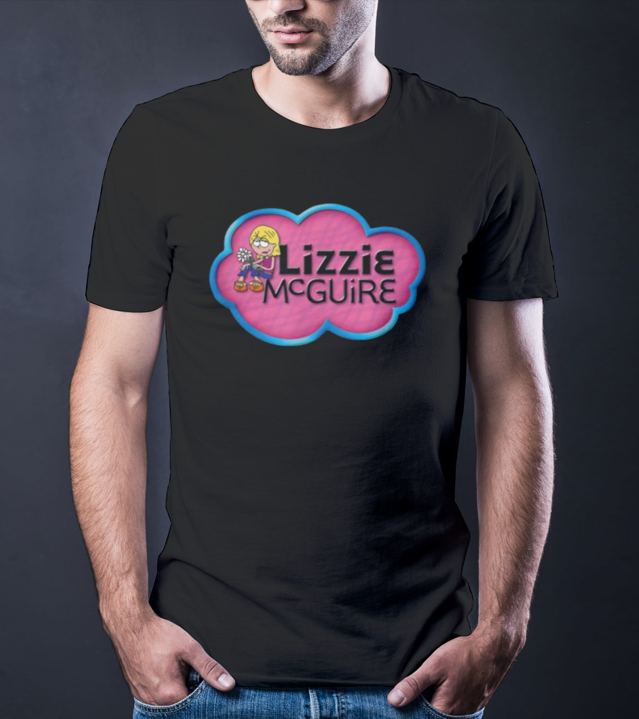Lizzie McGuire Pink Cloud Cartoon T-Shirt