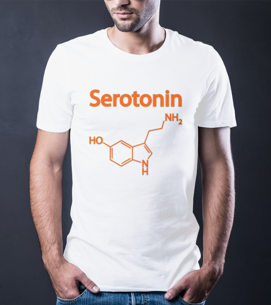 Serotonin Molecule Structure HO NH2 Chemistry T-Shirt