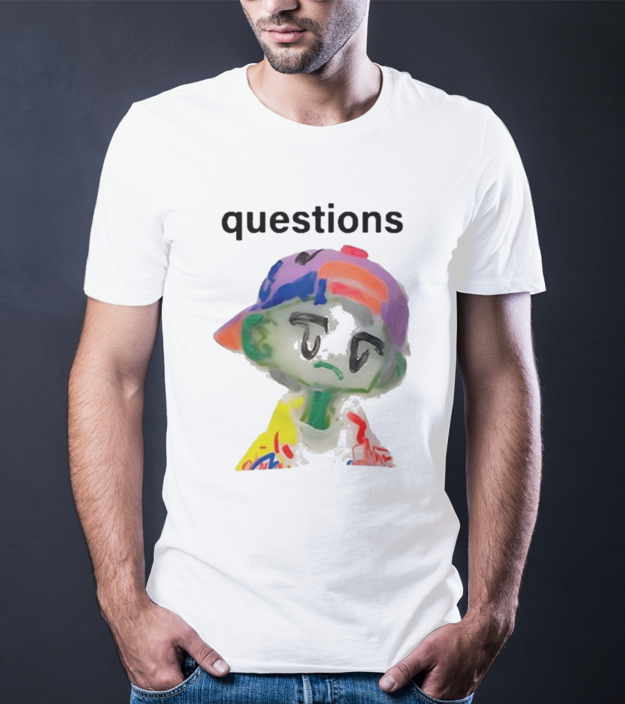 Kikillopieces Colorful Character Questions T-Shirt