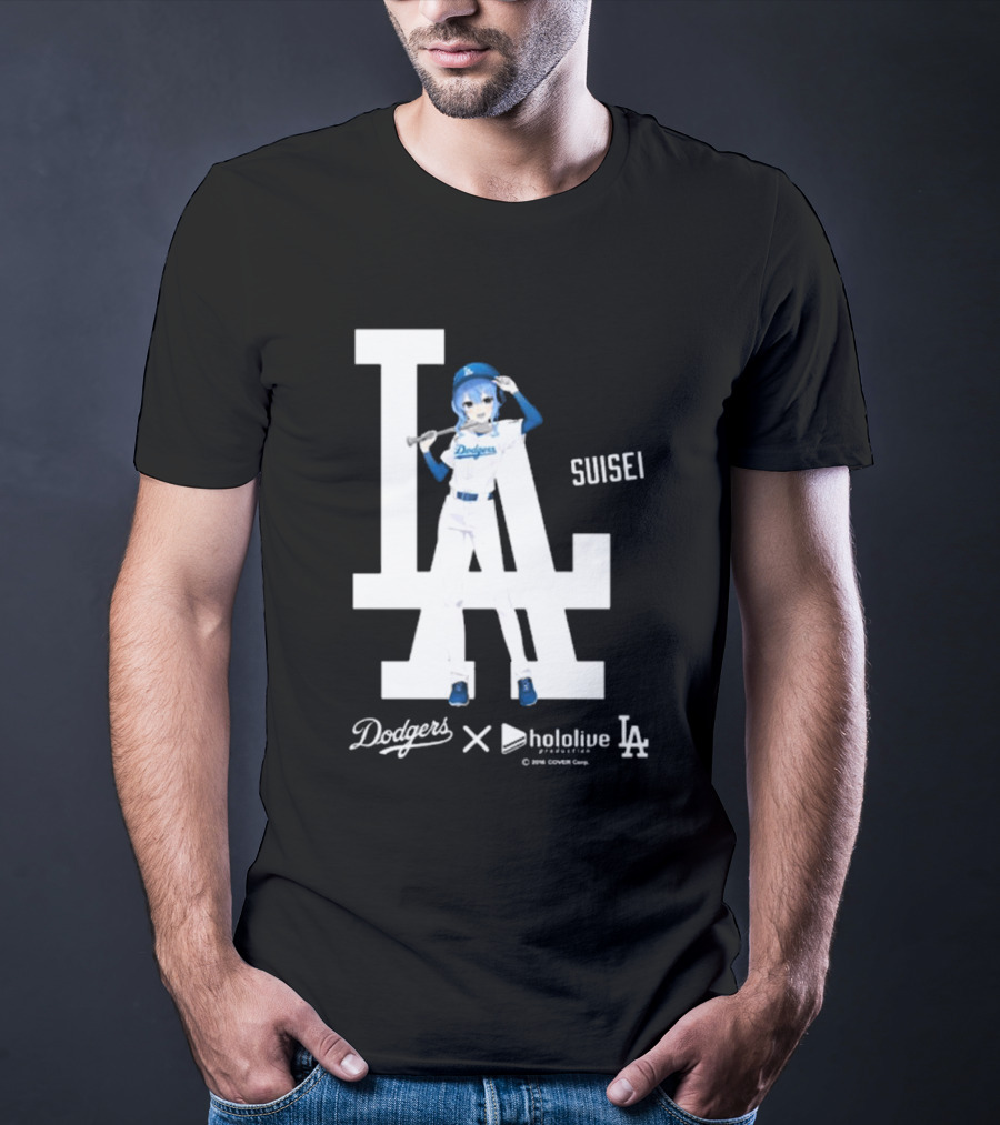 Dodgers X Hololive Suisei LA Collaboration T-Shirt